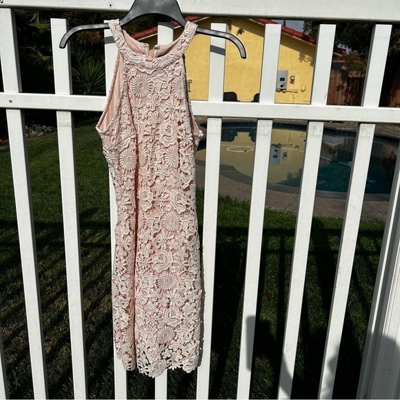 Lulus Love Poem Blush Pink Lace Mini Dress - Picture 5 of 10